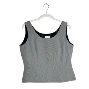 Tahari Arthur S. Levine Petite Women's Sleeveless Suiting Top in Gray - Sz  10P